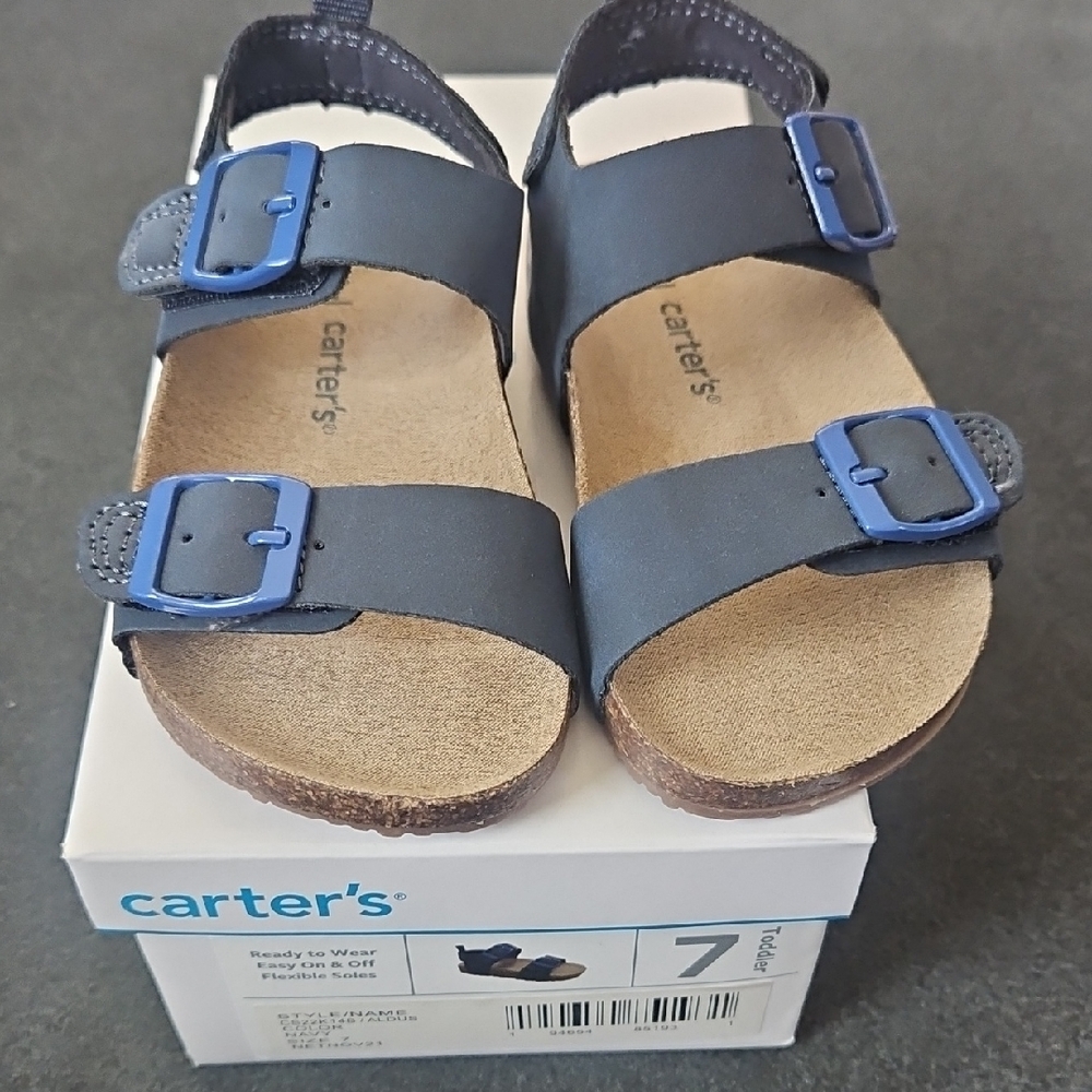 Carter's Dark Blue Kids Sandals with Buckles
